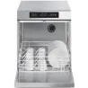 SMEG UG401DMS Lave-Verres Professionnel ouvert avec tasse et assiète