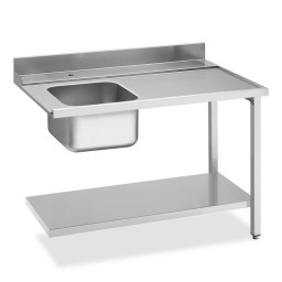 Smeg WT51200SR Table d'entrée pour pour lave-vaisselle professionnel