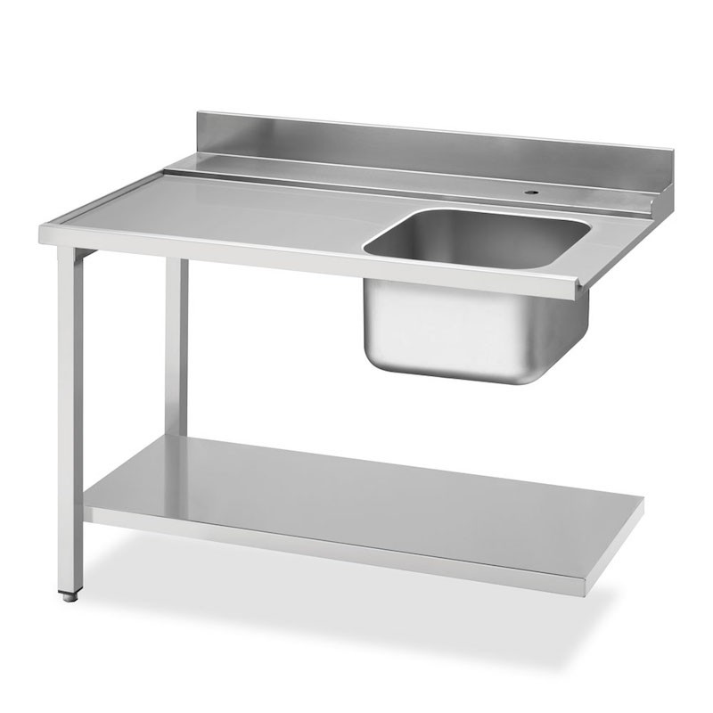 Smeg WT5700SL Table d'entrée pour pour lave-vaisselle professionnel