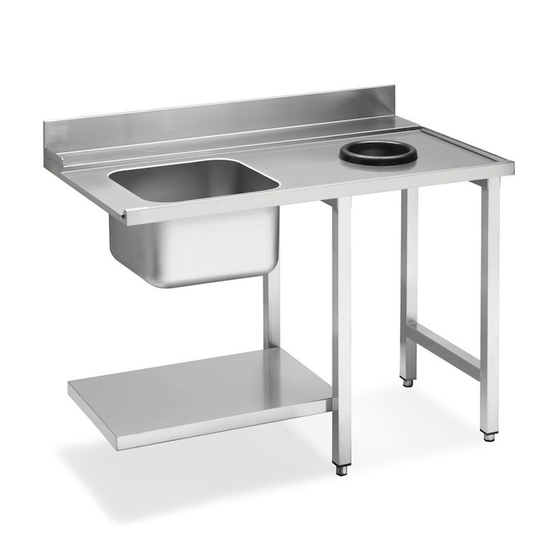 Smeg WT51200SHR8 Table d'entrée pour pour lave-vaisselle professionnel