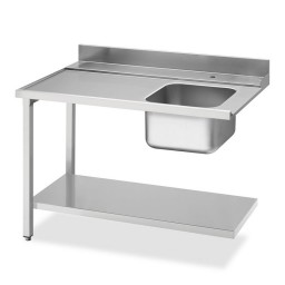 Smeg WT51200SL8 Table d'entrée pour pour lave-vaisselle professionnel