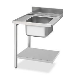 Smeg WT5700SL8 Table d'entrée pour pour lave-vaisselle professionnel