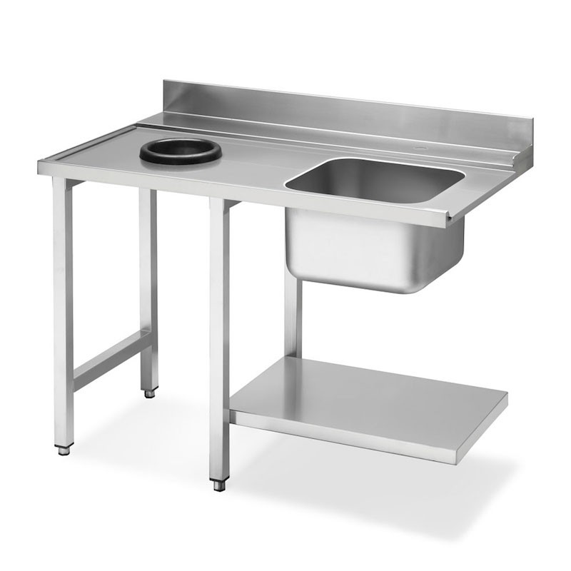 Smeg WT51200SHL Table d'entrée pour pour lave-vaisselle professionnel