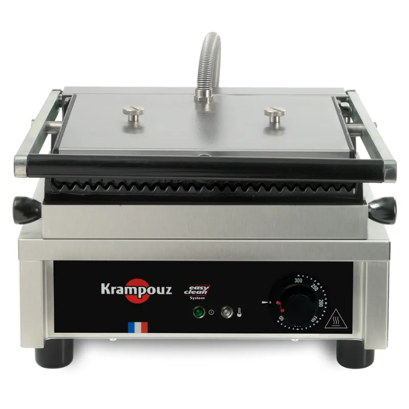 Krampouz Contact grill Panini small plaques striées