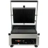 Krampouz Contact grill Panini small plaques striées Ouvert