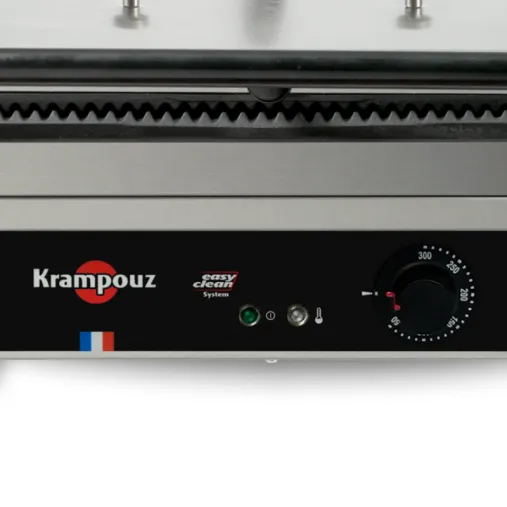Krampouz Contact grill Panini medium plaques striées Bouton de commande