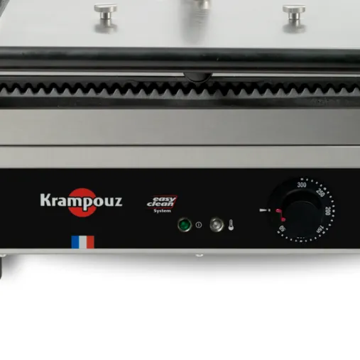 Krampouz Contact grill Panini medium plaques striée-lisse Bouton de commande