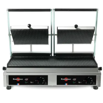 Krampouz Contact grill Panini large plaques striées