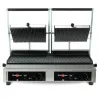 Krampouz Contact grill Panini large plaques striées Ouvert