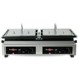 Krampouz Contact grill Panini large plaques striée-lisse