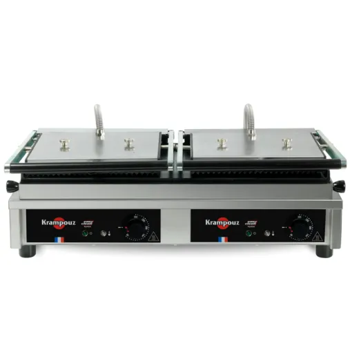 Krampouz Contact grill Panini large plaques striée-lisse Krampouz Contact grill Panini large plaques striée-lisse
