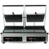 Krampouz Contact grill Panini large plaques striée-lisse Ouvert