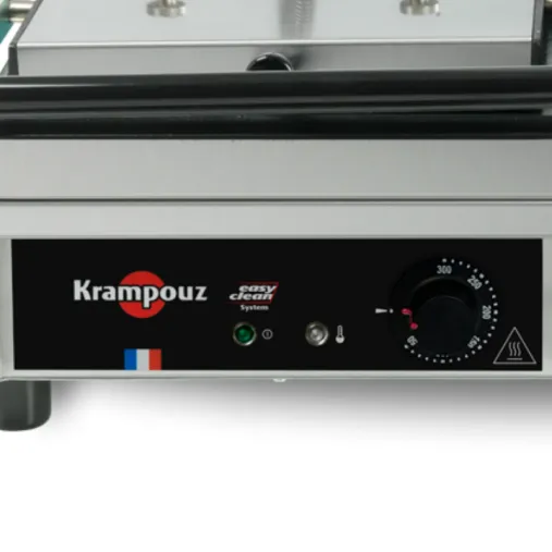 Krampouz Contact grill Panini large plaques lisses Bouton de commande