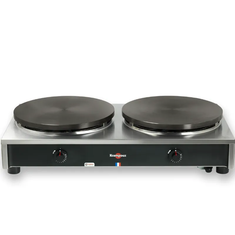 Krampouz Crêpière gaz double Confort - thermostatique | Crêpière professionnelle