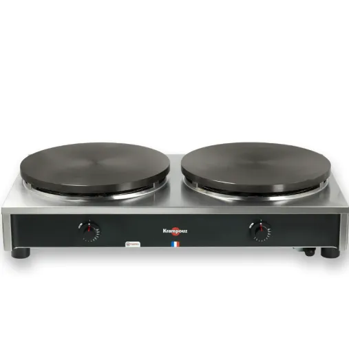 Krampouz Crêpière gaz double Confort - thermostatique | Crêpière professionnelle Krampouz Crêpière gaz double Confort - thermostatique | Crêpière professionnelle