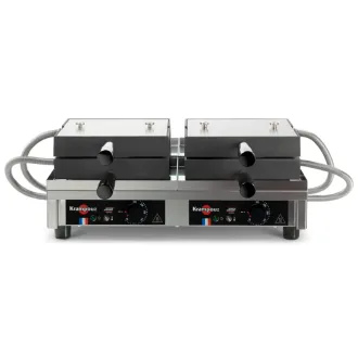 Krampouz Gaufrier 4x7 Liège 180° double