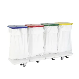 Ariane Chariot porte-4 sacs linge sale avec possibilités d'options