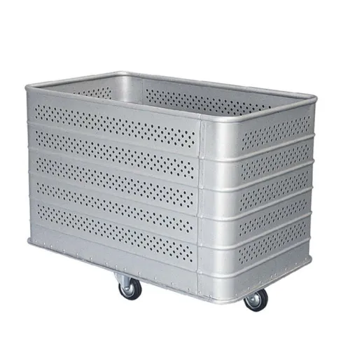 Ariane Chariot de manutention blanchisserie perforé, capacité de 555L Ariane Chariot de manutention blanchisserie perforé, capacité de 555L