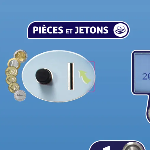 CKSquare Myosis LEM | Avec Boutons Lumineux - Paiement en pièces et jetons