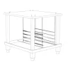 Electrolux Support glissières pour base de four 6 et 10 GN 1/1 pour base démontée