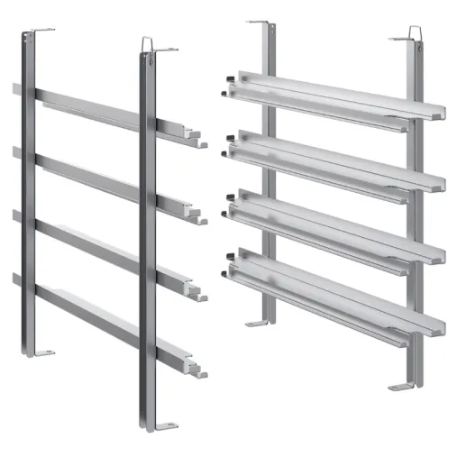 Electrolux Structure fixe pour four 6 GN1/1 au format mixte : Gn et 600x400mm (4 niveaux) Electrolux Structure fixe pour four 6 GN1/1 au format mixte : Gn et 600x400mm (4 niveaux)