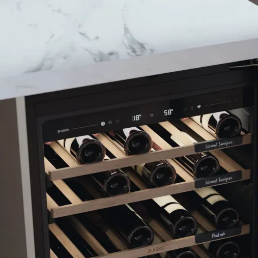 Asko WCN15842GCHR Jusqu'à 44 bouteilles de vin