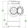 Schulthess 51107 Socle de réhausse pour W65/80 hauteur 330mm
