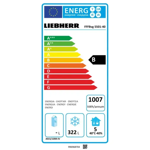 Liebherr FFFBVG 5501 Réfrigération verticale négative