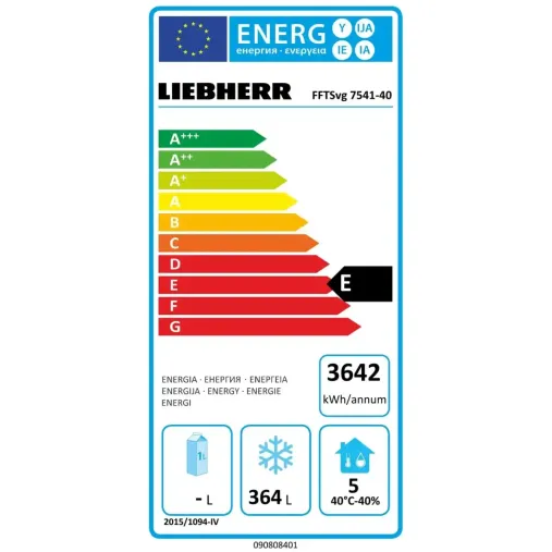 Liebherr FFTSvg 7541 T01 40 Meuble réfrigéré négatif